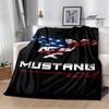 3D M-Mustang car LOGO blanket Picnic blanket Warm blankets Outdoor Blanket Home bed linings blankets for beds Birthday Gift