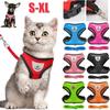 Cat Dog Harness with Lead Leash Adjustable Vest Polyester Mesh Breathable Harnesses Reflective Sti for Small Dog Cat Accessories