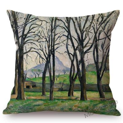French Impressionism Artist Paul Cezanne Bather Still Life Country Views Oil Painting Sofa Pillow Cover Decorative Cushion Cover