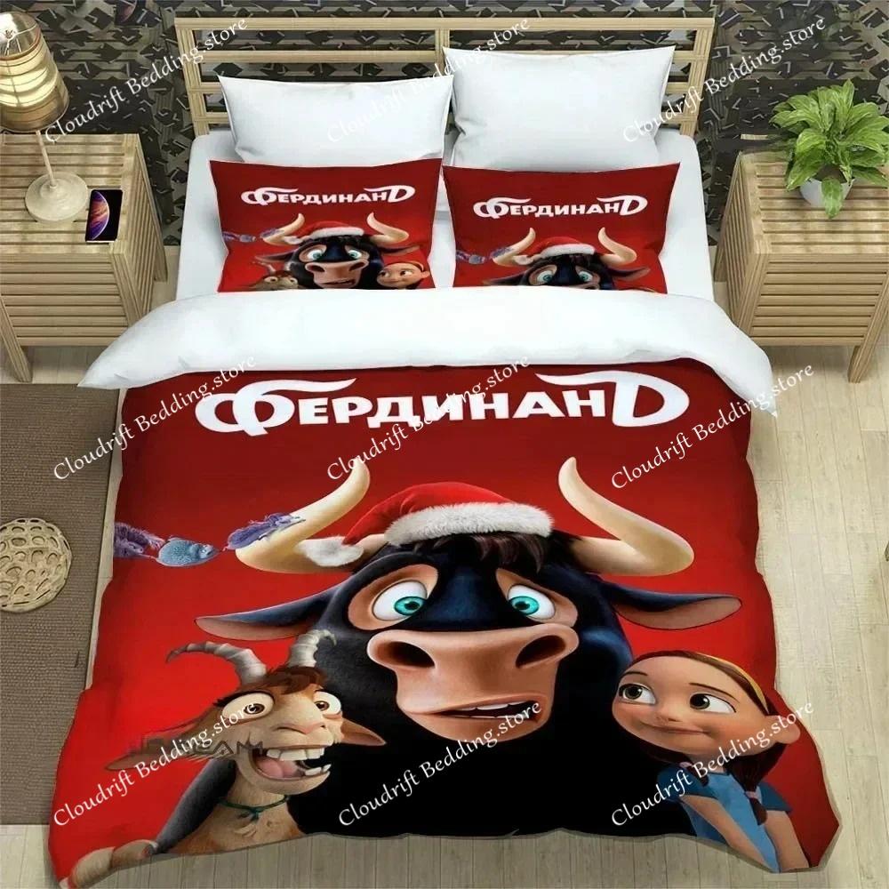 3D Печать Мультяшный Фердинанд Комплекты Постельного Белья Изысканный Набор Постельных Принадлежностей Пододеяльник Покрывало для Кровати Роскошный Подарок на День Рождения Пододеяльник