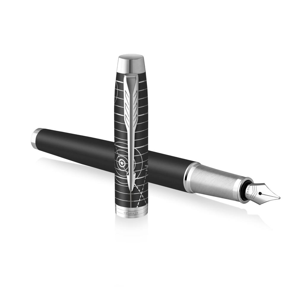 Parker IM Legacy of Flight Special Edition Fountain Pen, Fine Nib, Matte Black, Gift Box