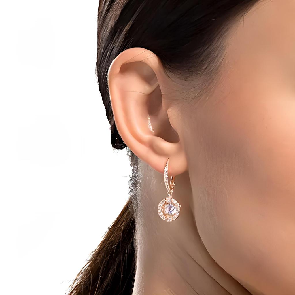 Swarovski Серьги с покрытием из розового золота "Бьющееся сердце" Женские серьги 5504753