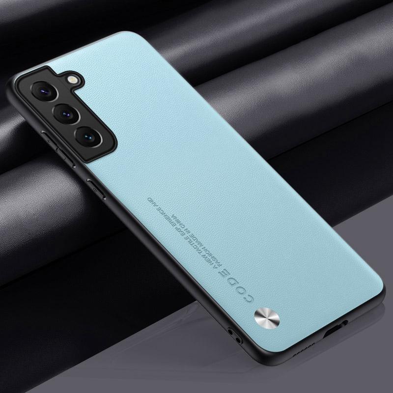 Luxury PU Leather Case For Samsung Galaxy S22 Plus Back Cover Silicone Shockproof Protection Phone Case For Samsung S22 Ultra 5G