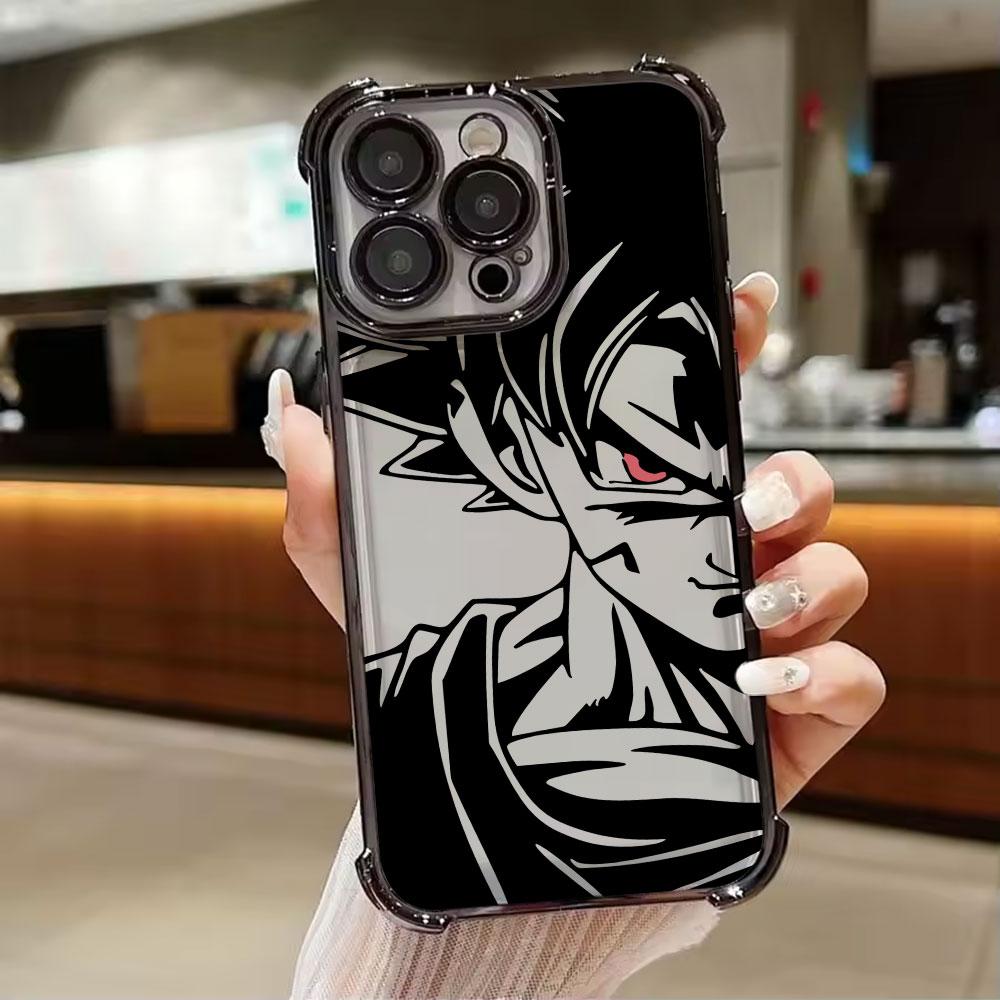 Cool Vegeta Goku Dragons Balls Art Phone Case for iPhone 11 13 15 16 17 Pro Max 14 Plus 17Air 16E 13 Pro 12 Mini 11 Clear Cover