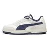 Puma Кеды из кожи Doublecourt с низким верхом Унисекс Кеды Белые Темно-синие 393283-03