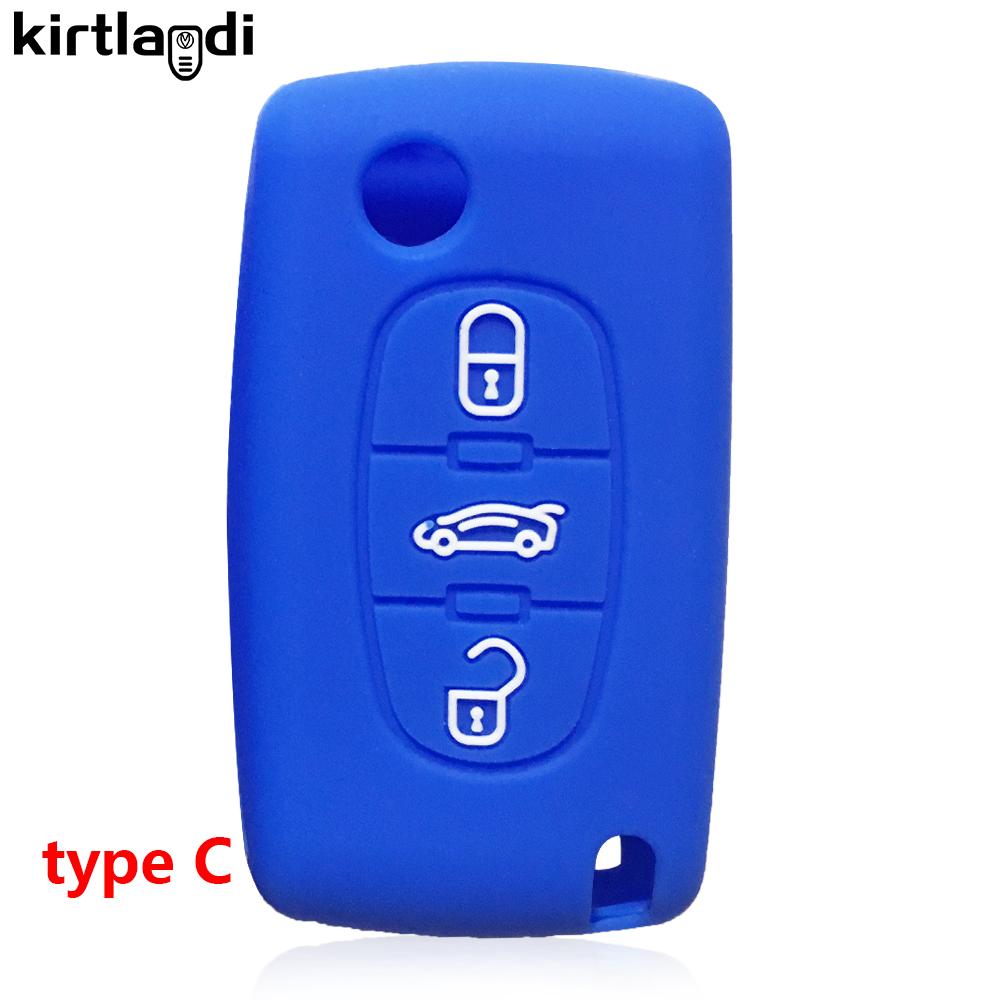Для Fiat Scudo для Opel Combo для Peugeot Rifter 2020 207 208 307 308 407 408 5008 308SW 2008 для Citroen C4 Чехол-кожура для ключа