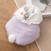 Pet Clothes Cute Rabbit Lapel Thickened Autumn and Winter Dog Clothes Cotton Coat