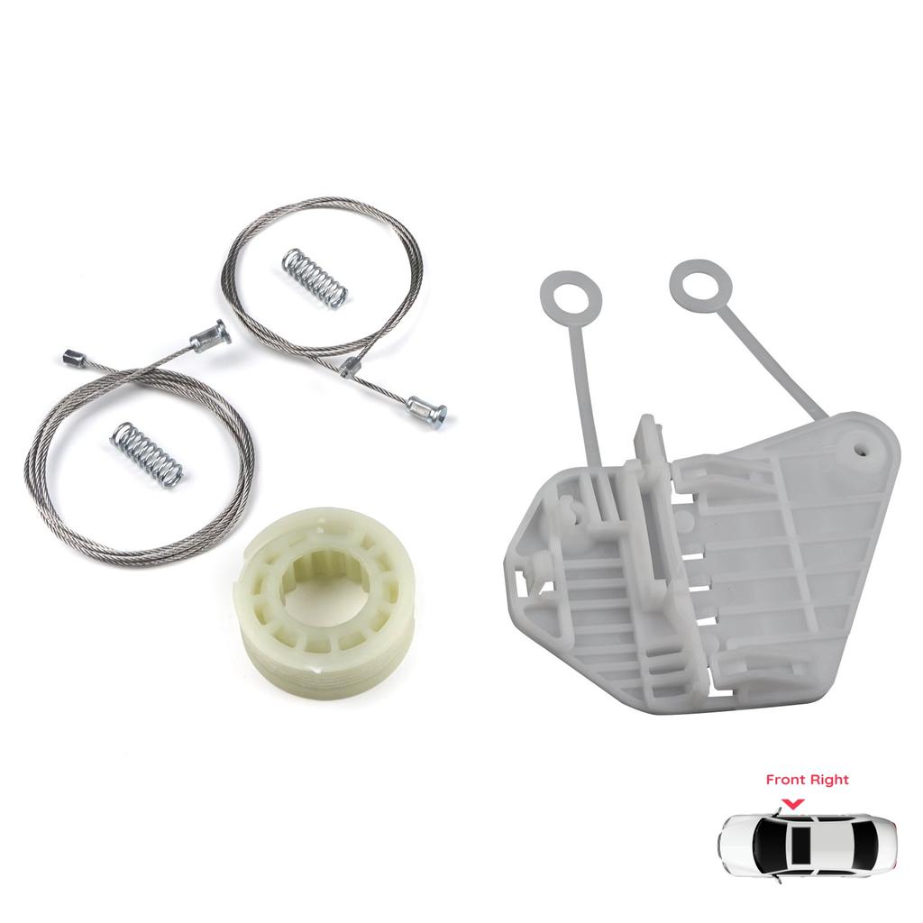 BWR789 Power Window Regulator Repair Set Right for Smart Fortwo MK1 450 1998-2007 2/3-Door Coupe Cabrio Convertible C0002702V001
