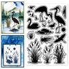 PVC Plastic Clear Stamps for DIY Scrapbooking Photo Album Decorative Cards Making Animals 160x110mm