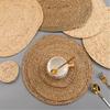 Handmade Woven Dinner Mat Long-lasting Insulated Straw Table Mat Household Supplies