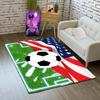 Basketball Rug for Boys Bedroom Kids Football Carpet Water Fire Sports Rugs for Boys Bedroom Baseball, Soccer Rug for Playroom