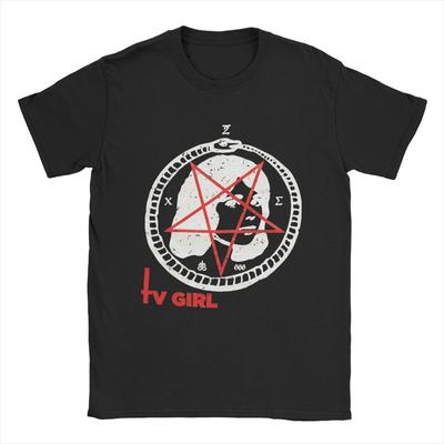 Футболки для девушек из сериала «Punk T», для мужчин, потрясающие хлопковые футболки с круглым вырезом и коротким рукавом, летняя одежда