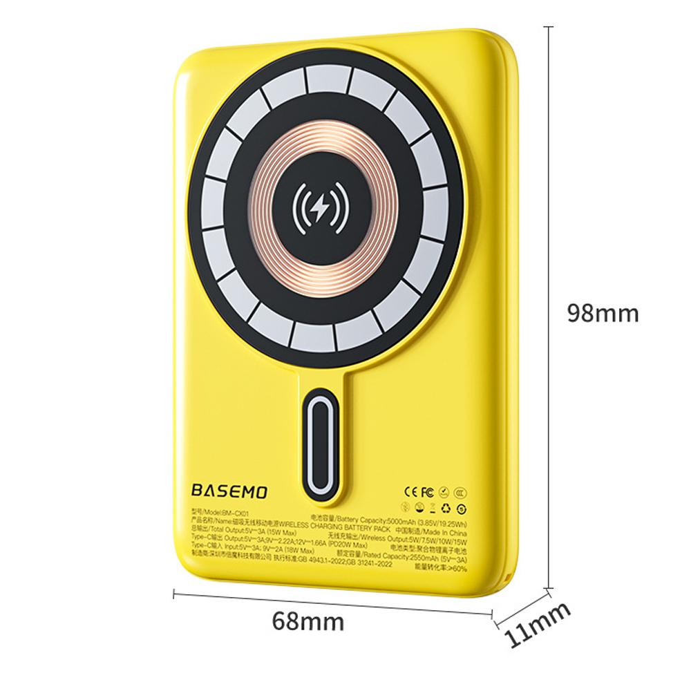 15W Magnetic Wireless Power Bank For iPhone 16 15 14 13 Pro Max