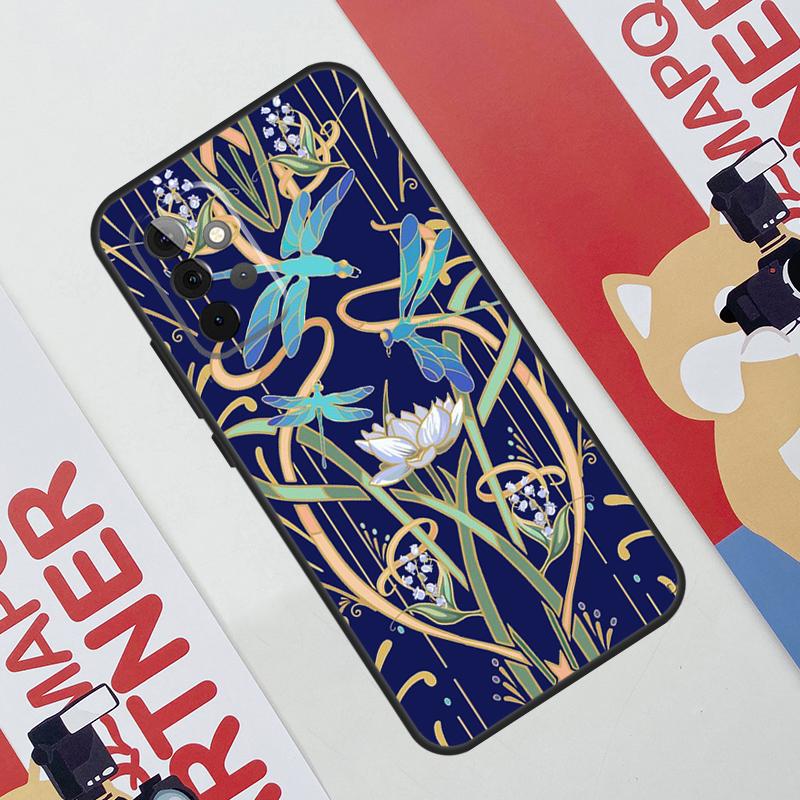 Dragonfly Pattern Case For Samsung Galaxy A36 A35 A55 A06 A16 A26 A56 A53 A32 A52 A33 A13 A14 A34 A54 A17 A15