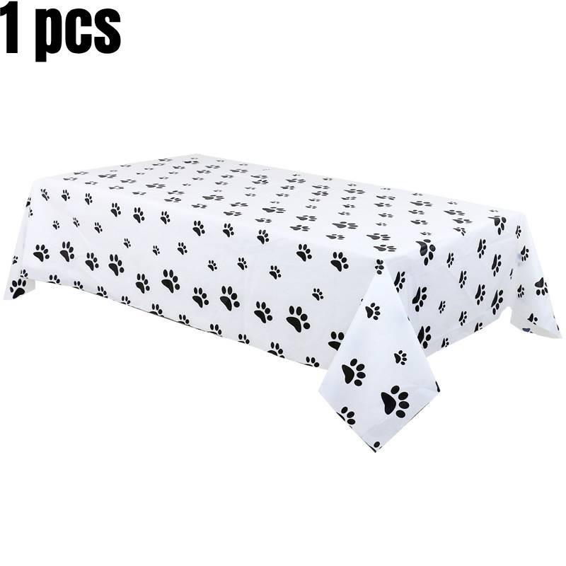 Лапки Щенок Собака Праздничные принадлежности Посуда Тарелки Стаканы Скатерть Баннер на день рождения