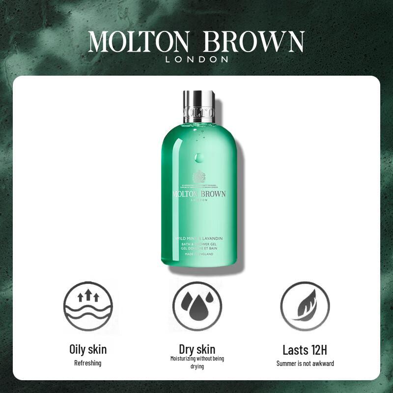 Molton Brown Wild Mint & Lavender Shower Gel & Coastal Cypress Body Lotion Set