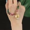 Elastic Rope Orchid Flower  Bracelet Tassel Women Bangle Colorful Beads Bracelet  Summer