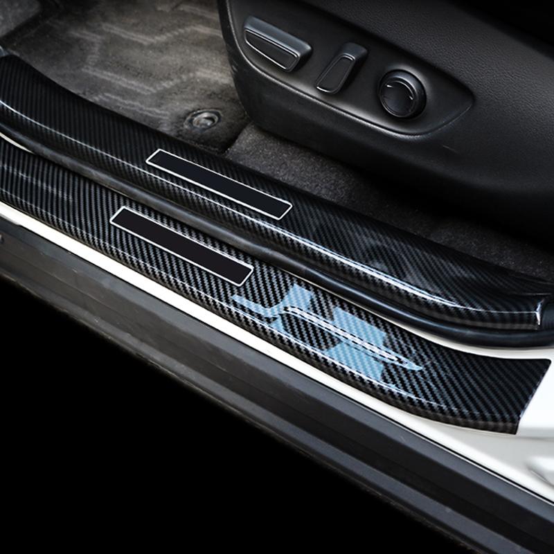 Для Toyota RAV4 RAV 4 XA50 2022 2023 ABS углеродное волокно накладка на порог, накладка на порог, потертости педали