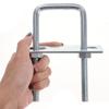 2Sets Iron Square Clamp Right Angle U-bolt Squa Bolt Durable Pipe U-clamp