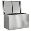 Outdoor Storage Box Silver 80 x 50.5 x 50 cm Steel