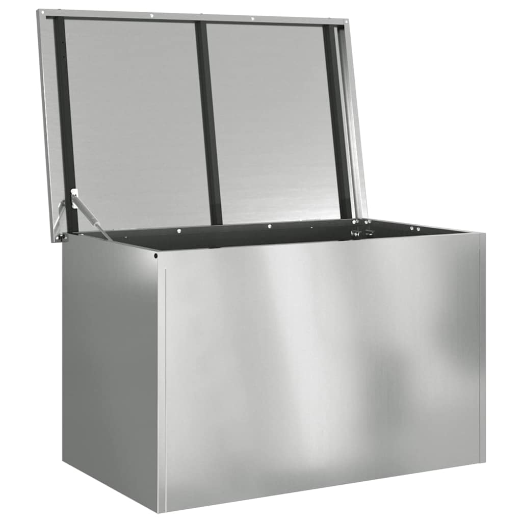 Outdoor Storage Box Silver 80 x 50.5 x 50 cm Steel