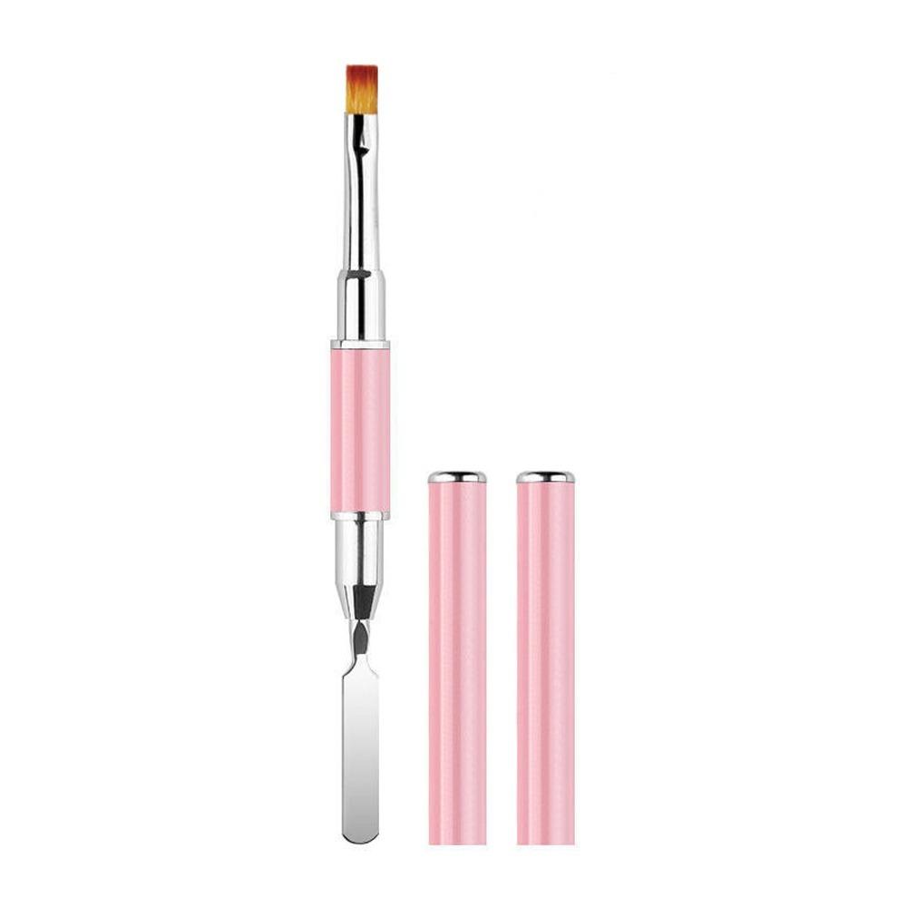 Portable Nail Brush and Spatula Dual Ended Nails Extension Gel Tool Tool Gel Brush & Picker