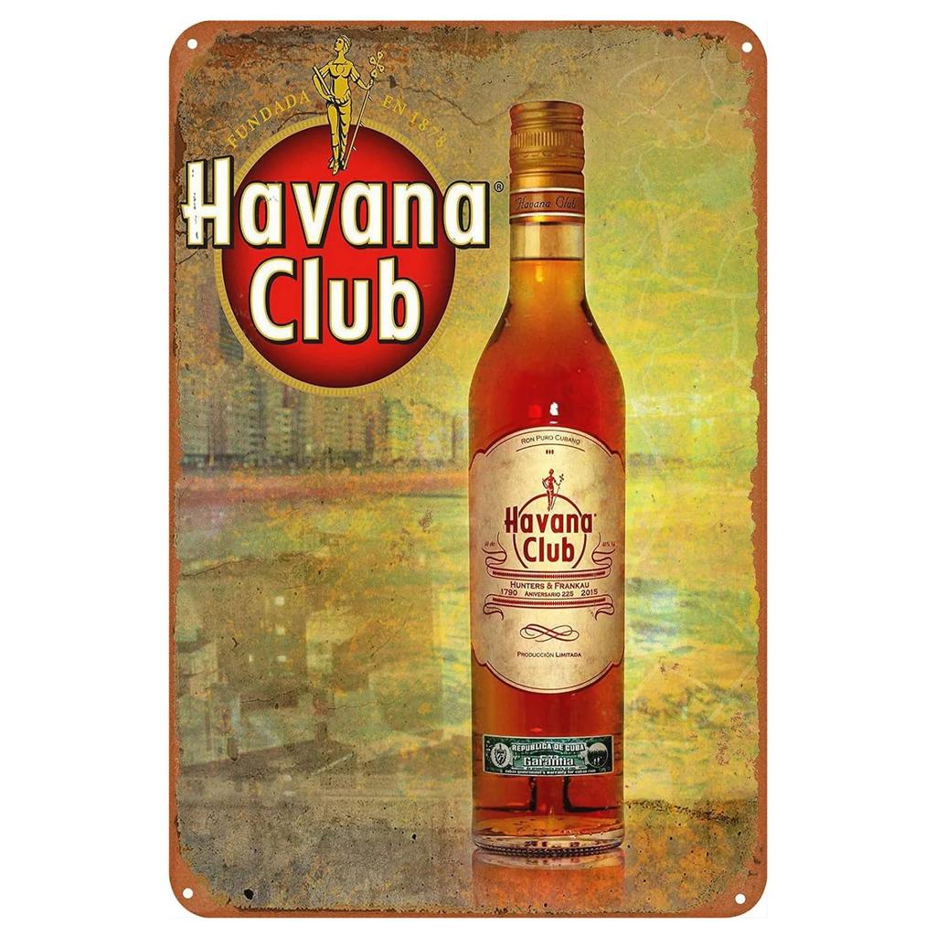 Металлические таблички Havana Club, настенное украшение, винтажные художественные постеры, железная живопись для мужской пещеры, дома, кафе, сада, клуба, бара, паба