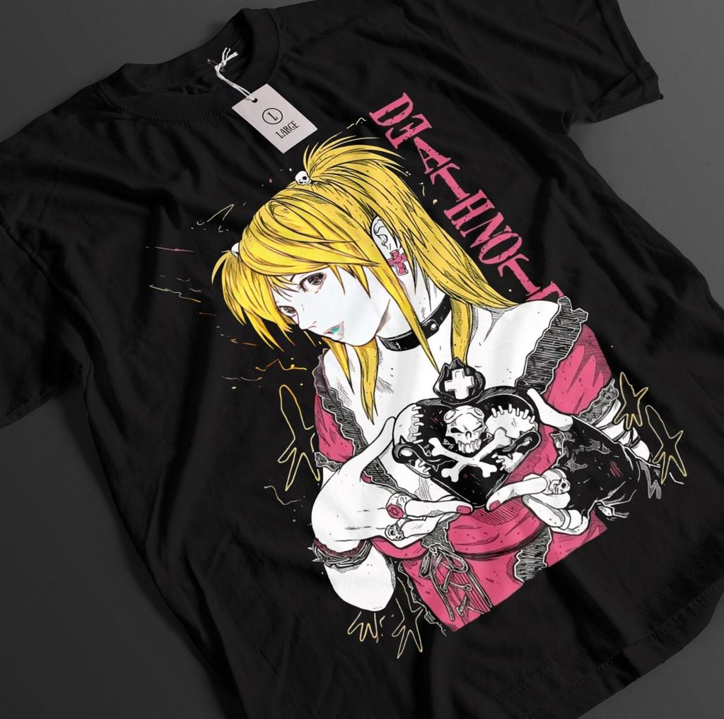 Death Note Tshirt Misa Shirt Rem Top Kira TShirt L Ryuk Unisexga Horror Anime Tee