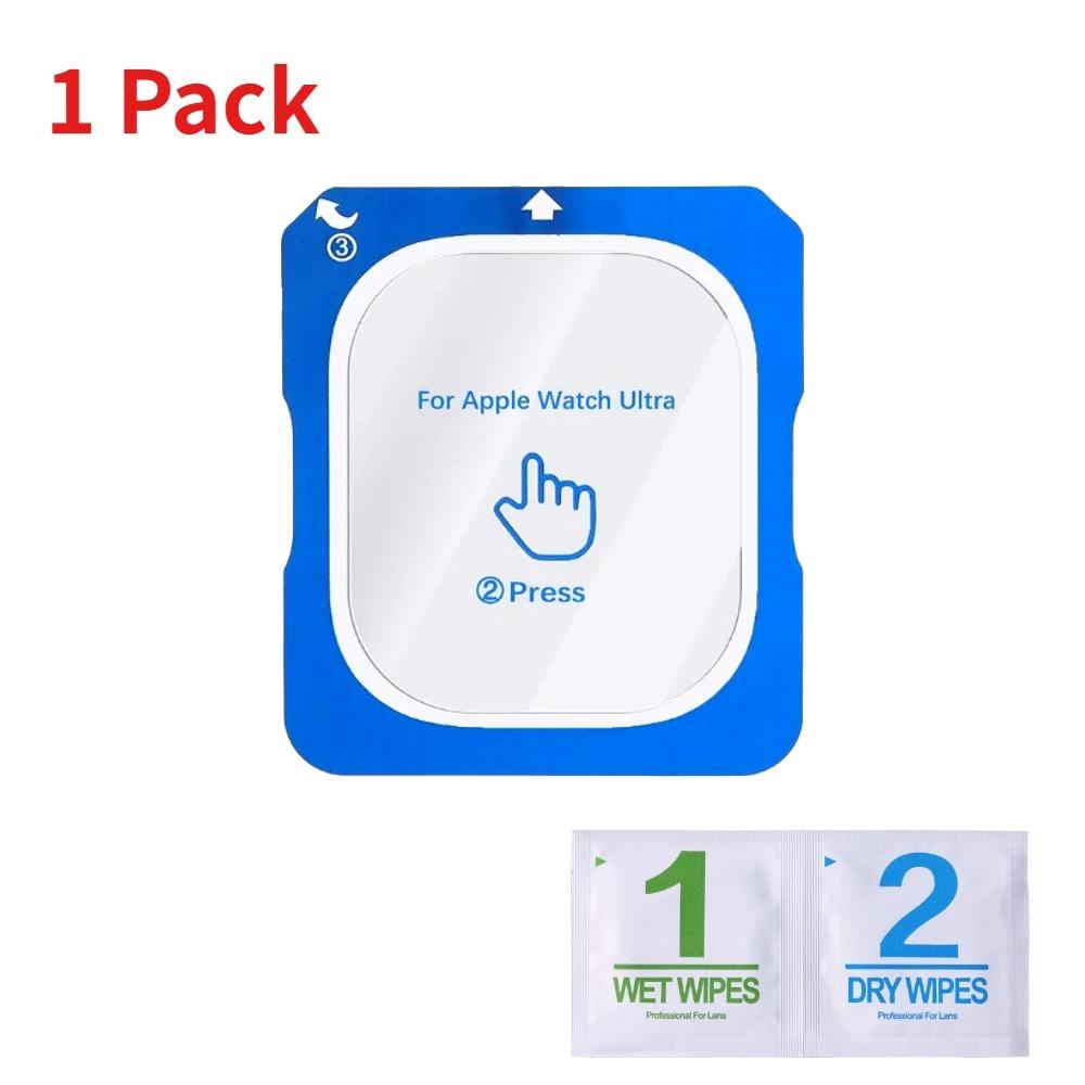 Tempered Glass Film Quick Pasting For Apple Watch Ultra 3/2/1 49mm Easy To Install Screen Glass Protective Film Ultra 3-2-1 49mm