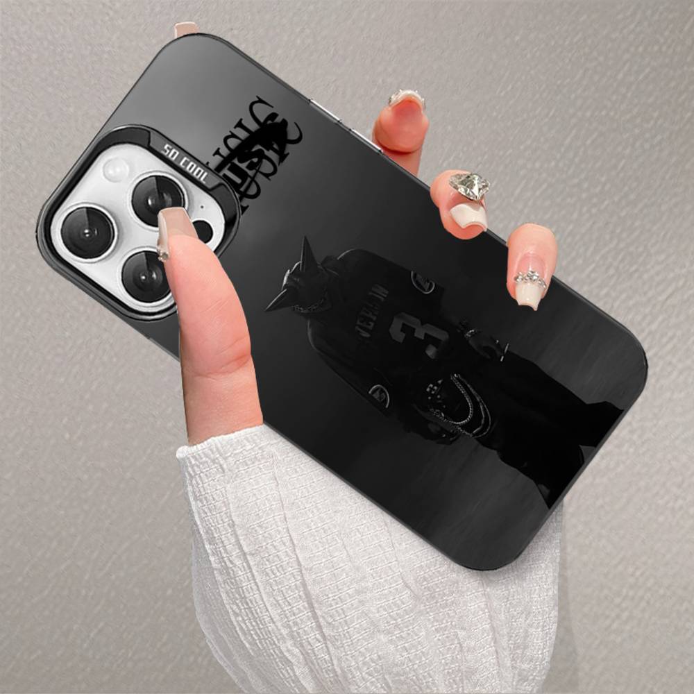 Чехол для телефона Playboi Carti O-Opium Rap Для IPhone 16 15 14 13 12 11 17 Pro Max Plus Цвет Серебристый Корпус
