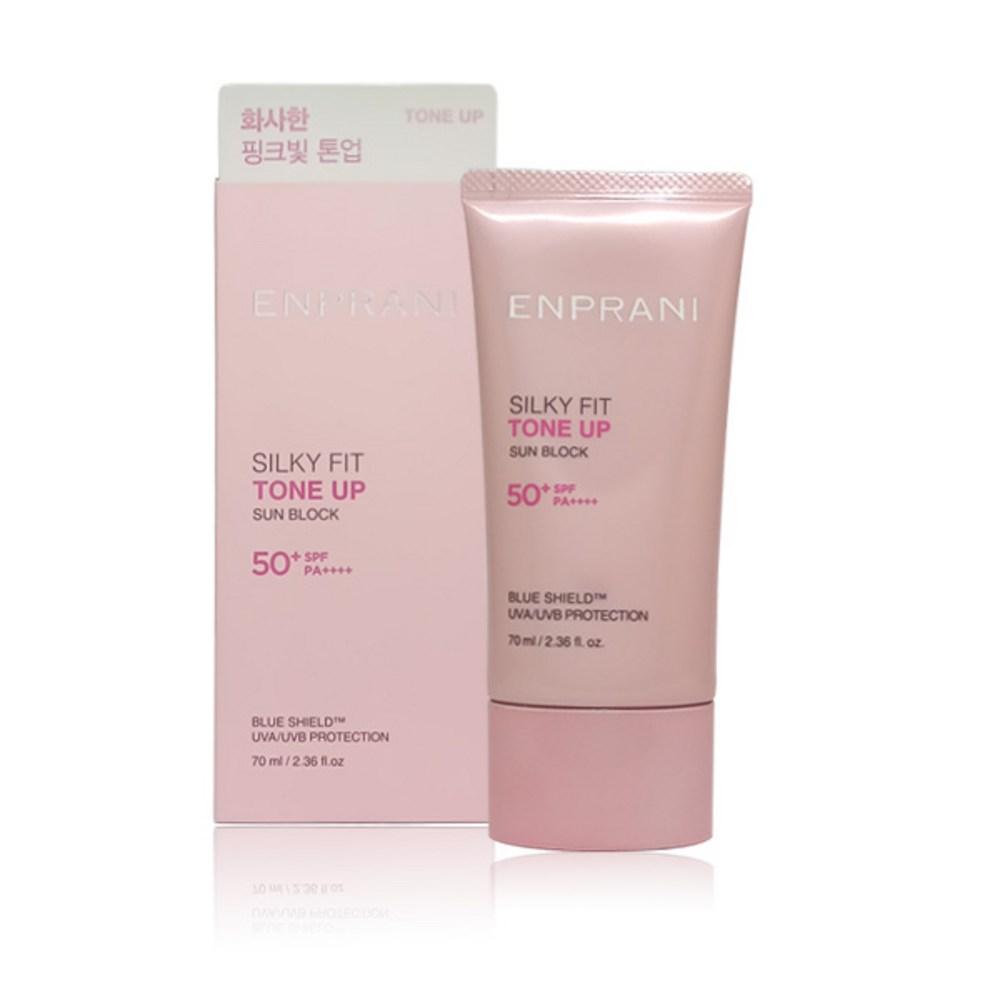 ENPRANI Солнцезащитный крем Silky Fit 70 мл Tone Up, 70 мл, 1 шт.