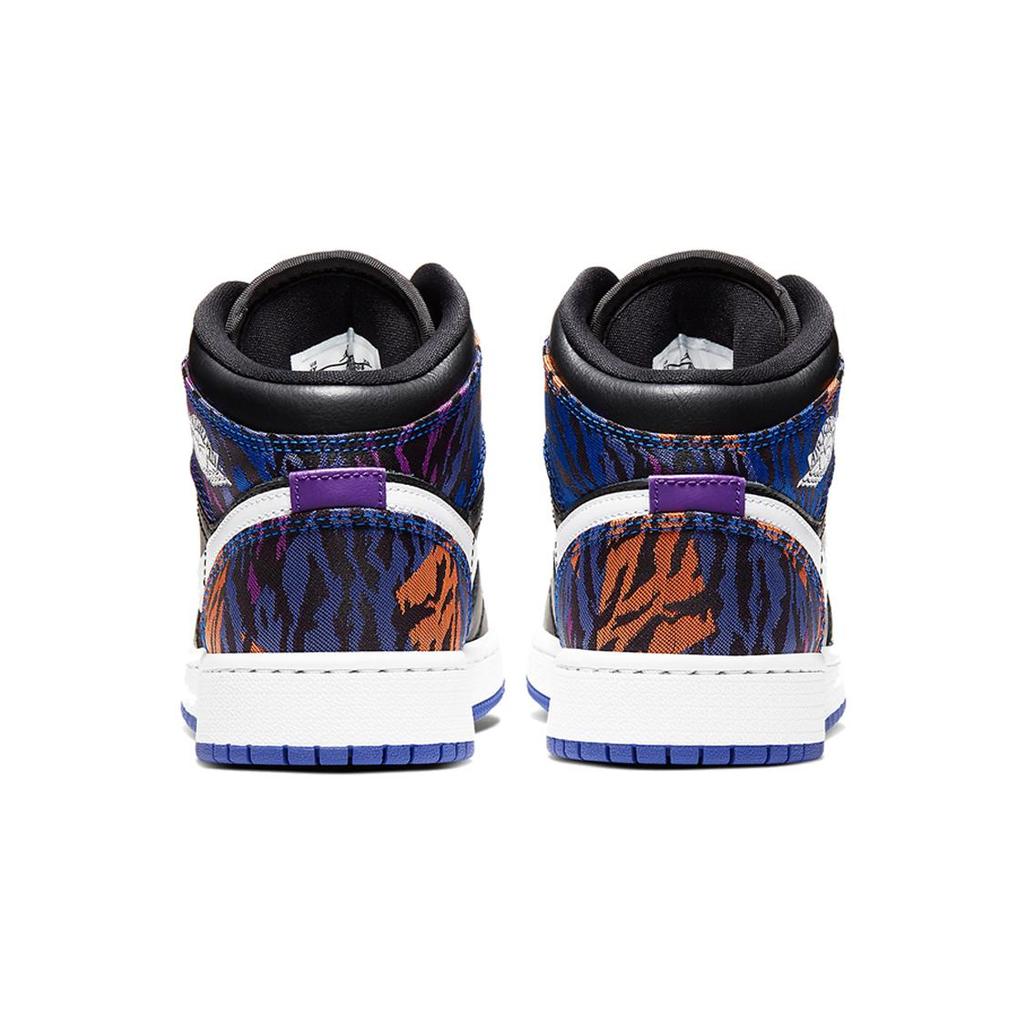 Jordan 1 Mid Разноцветная Тигровая Полоска GS AV5174-005