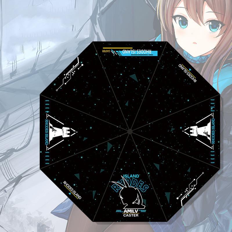 Аниме Tokisaki Kurumi Rem складной зонт солнечный зонт мультфильм Genshin Impact Demon Slayer солнечный зонт косплей реквизит