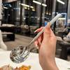 304 Stainless Steel Hammer Shaped Spoon, Thickened Long Handle, Main Dining Spoon, Food Grade Rice Spoon, Soup Spoon, Spoon
