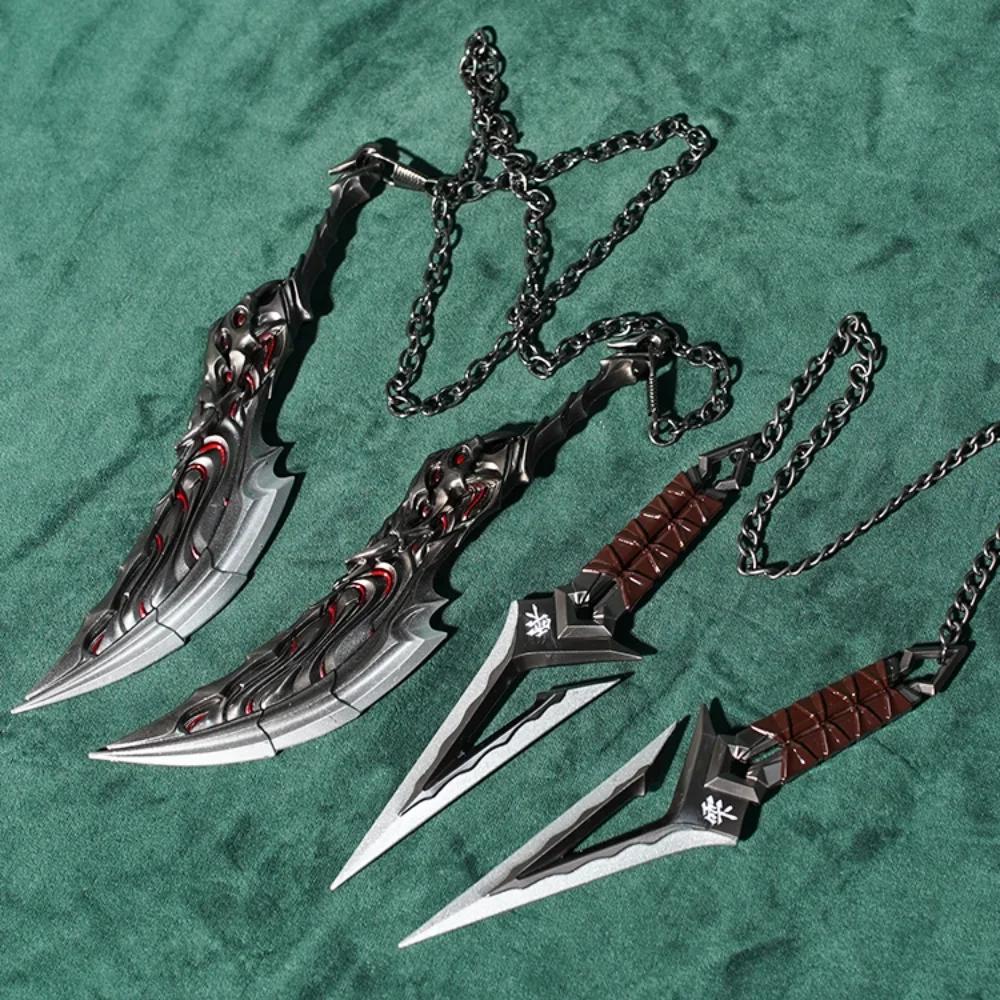 Valorant Оружие Мечи Первобытия Куронами Но Яиба Ниндзя Кунай Ближний Бой Миниатюрный Металлический Материал Самурайский Меч Украшения Подарки Игрушки