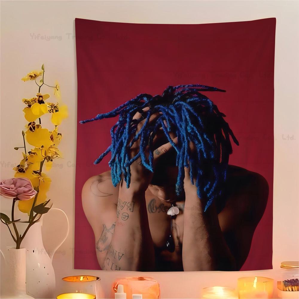 Хип-хоп ZXXXTentacion Аниме Гобелен Дешевый Хиппи Настенный Ковер Бохо Настенные Гобелены Мандала Домашний Декор