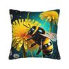 Pillow Case Bee And Flowers Soft Pillow Cover For Sofa Home Decor Morden Pillowcases