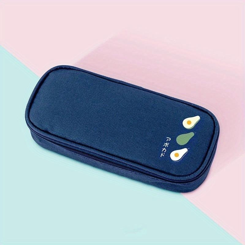 Многофункциональный пенал Фруктовые сумки для ручек для мальчиков девочек Тканевый пенал Оксфорд Сумка для канцелярских принадлежностей Школьные принадлежности
