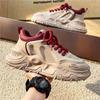 Fashion Trendy Men's Shoes New Casual Thick Sole Height Increasing Anti Slip Lightweight and Versatile Sports Running Vulcanized Shoes