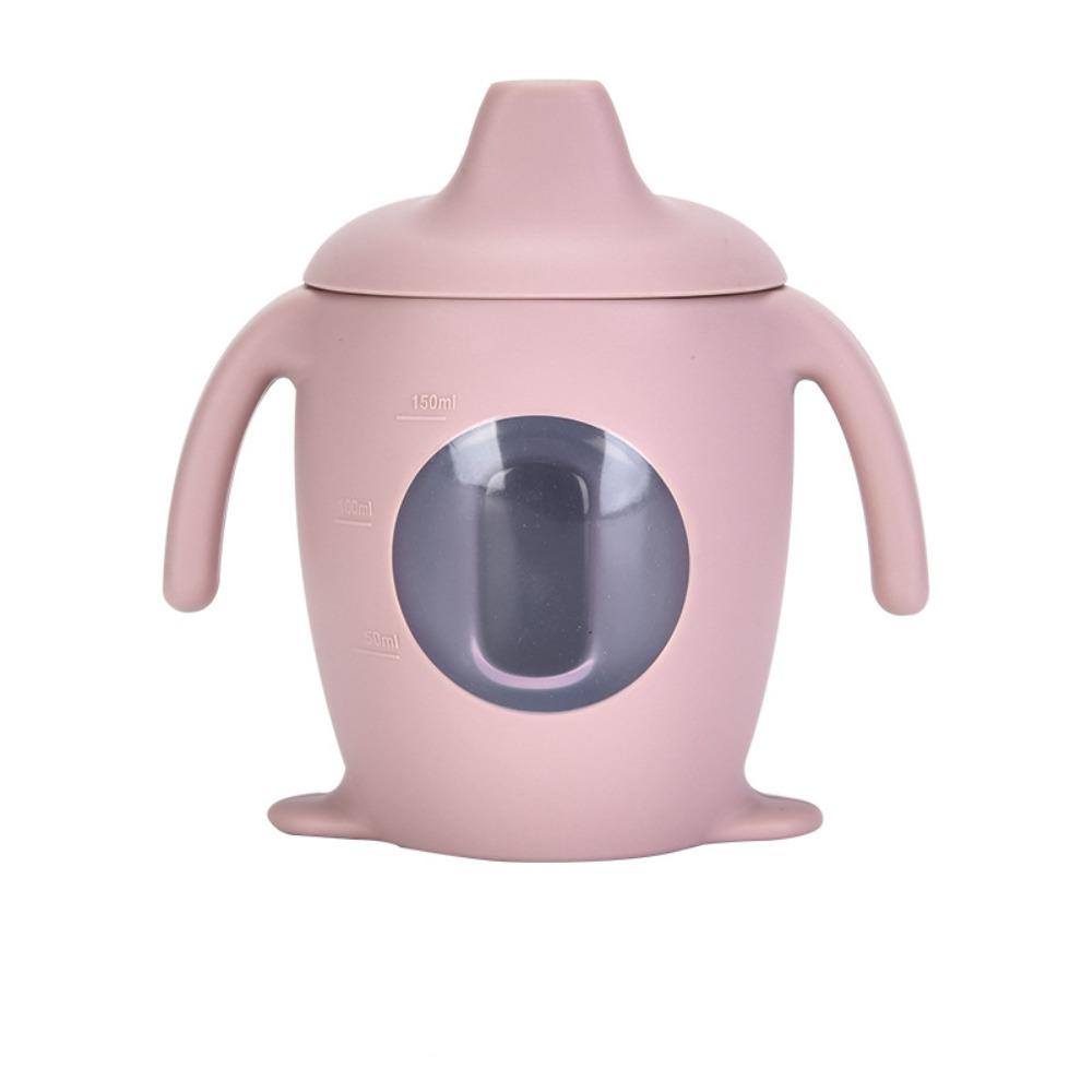Silicone Baby Silicone Sippy Cup Learning Cup Transparent Cups Fashion Cartoon Water Bottle Baby