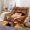 1pc Mr Beans Video Adventures flannel Blanket for Super Soft Cute Comfort Blanket for Travel Bedding Couch Sofa Blanket Y73044
