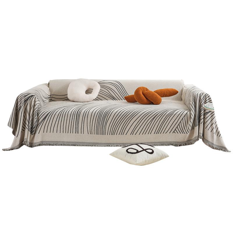 Sofa High-End Four Seasons Universal Double-Sided Chenille Nordic Modern Non-Slip Full Cover Universal Sofa Cover Full Cover Towel