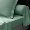 Drap plat - Tilleul - 180 x 290 cm - 100% coton percale - Lavable à 30° - OEKO-TEX®