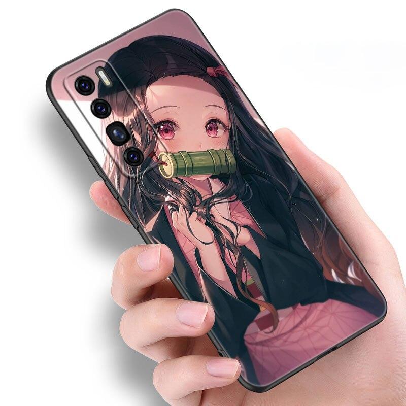 Чехол аниме «Убийца демонов Nezuko» для Huawei NOVA 8 9 Pro 8i 7i 7SE Y60 5T Mate 40 30 20 10 Lite Honor 50 30 Premium Pro Plus 30S