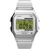 Часы Timex T80 34 мм Браслет из нержавеющей стали, Нержавеющая сталь/Серебристый тон/Цифровые. Современный.