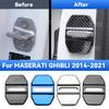 Защитная крышка замка двери автомобиля из нержавеющей стали для MASERATI GHIBLI 2014- Защита пряжки Антикоррозийные декоративные аксессуары