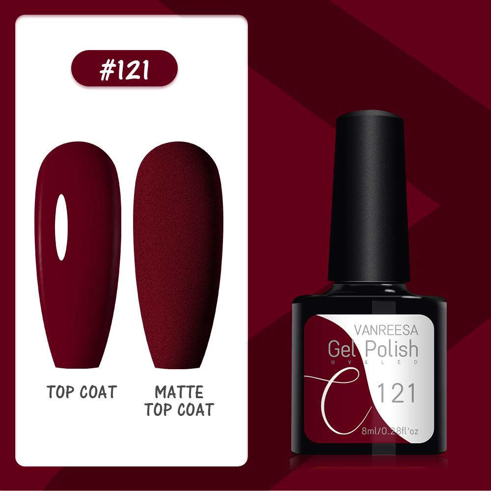 VANREESA Набор гелей для ногтей 111 цветов Гель-лак для ногтей Soak Off Базовое покрытие Верхнее покрытие Маникюр для ногтей УФ-светодиодный полуперманентный лак Стойкий гель для дизайна ногтей