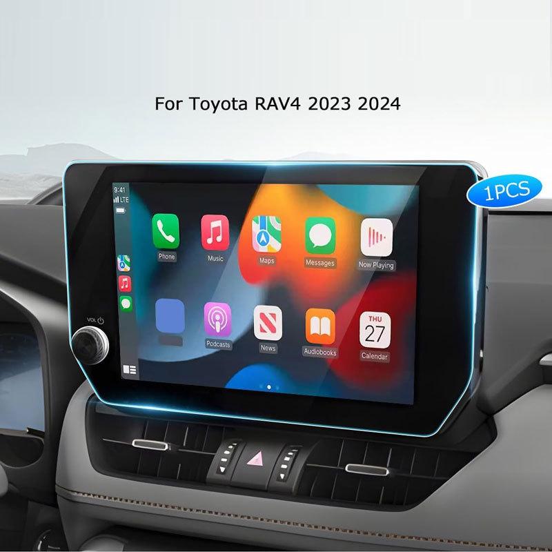 Защитное стекло для экрана Для Toyota RAV4 2023 2024 10,5 дюйма Автомобильная информационно-развлекательная система Радио Навигация GPS ЖК-экран интерьер