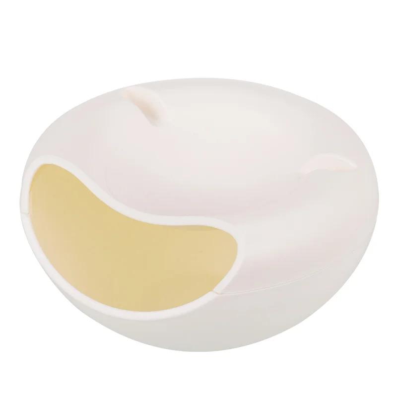 Пластиковая двухслойная миска для закусок, миска для хранения закусок, фруктовая чаша, держатель для мобильного телефона, тарелка для артефактов Chase