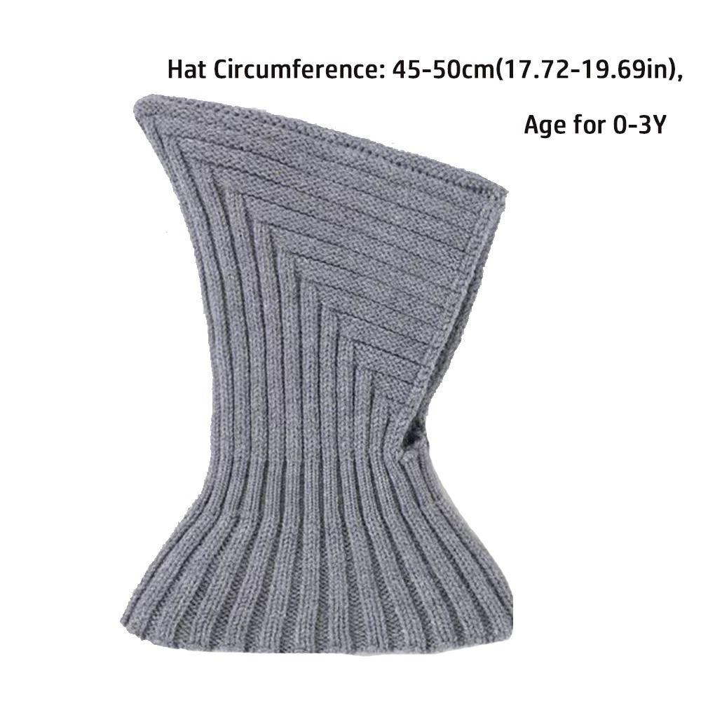 Cold-Proof Neck Warm Baby Beanies Windproof Collar Balaclavas Pullover Cap Scarf Integrated Warm Scarf Cap Baby Protection
